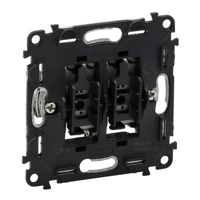 Vlife Mechanism 2 Gang 2 Way Switch-10Ax