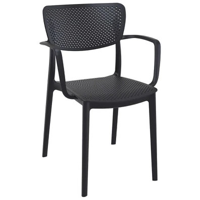 Σετ Τραπεζαρίας 5τμχ Ares Loft Black 140χ80χ75εκ.
