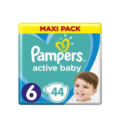 Pampers Active Baby Diapers Size 6 (13-18kg) 44 Diapers 