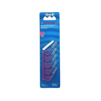 ORAL-B Interdental Brushes 2.5mm - 6mm Tapered Fine x5 Purple
