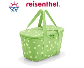 Reisenthel Θερμομονωτική Τσάντα Coolerbag XS Πράσινη Πουά 27,5x15,5x12cm- 4lt