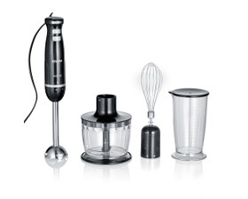 Severin Σετ 4 τεμ. Μπλέντερ χειρός/ράβδος  600W Μαύρο SM 3793