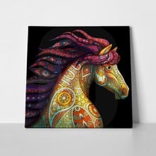 Mustang horse colorless color 695360128 a