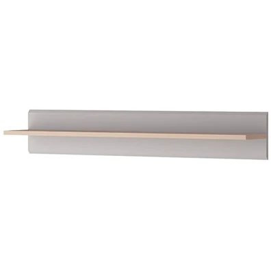 Ράφι Τοίχου Inox: Γκρι+Jackson Hickory 90x17x19 Ho