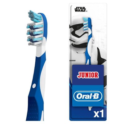 ORAL B Junior Παιδική Μαλακή Οδοντόβουρτσα Για Παιδιά 6-12 Ετών Με Σχέδιο Star Wars
