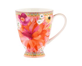 Maxwell Williams Κούπα με πόδι 300ml Πορσελάνη  Ροζ  Teas & C's Dahlia Daze-Σε Συσκευασία Δώρου
