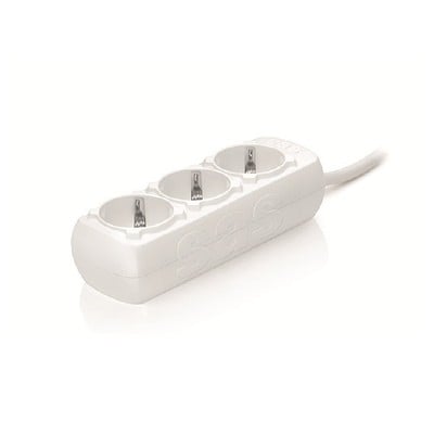 Extension Lead Schuko 3 Sockets 3M Cable Sas