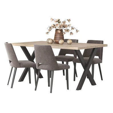 Dining Table 158.5x90x78 Melamine Nο9 New Walnut