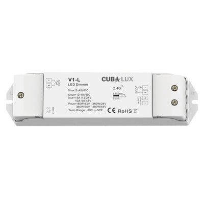 RF-Push Button Dimmer Σταθερής Τάσης 15A 12/48Vdc