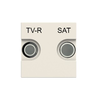 Zenit TV/RD/SAT 2 Modules Terminal Socket White N2