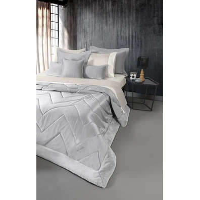 Σετ 3τμχ. Πάπλωμα new Chevron Silver 240x250 guy L