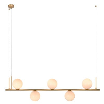 Pendant Light Μπαρα Gold Ματτ 5Xε14 Max 15W