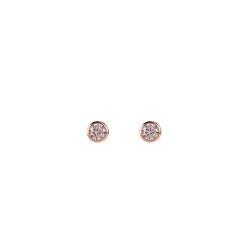 Medisei Dalee 5417 Earrings Silver White Mounted Studs 2 pieces