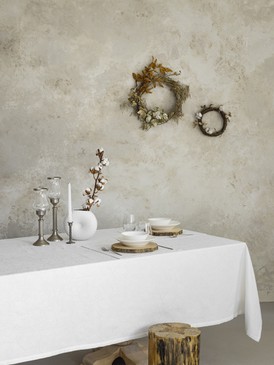 Tablecloth - Marble - Off White