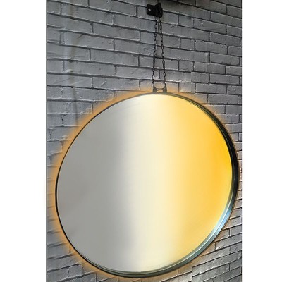 Bathroom wall mirror round with led Φ60/Φ70/Φ80 pe