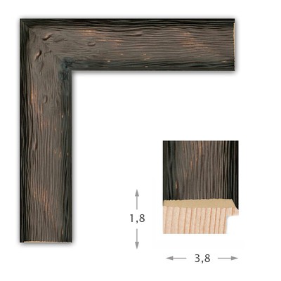 Καθρέπτης με ξύλινη γκρί-λαδί κορνίζα 60x80/70x90