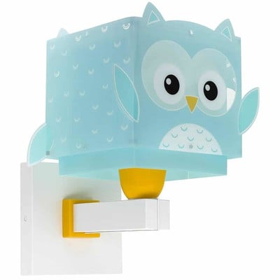Kid'S Wall Lamp Little Owl 1Xe27