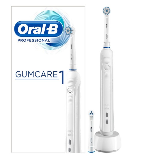 Oral B Professional Gum Care 1 Επαναφορτιζόμενη Ηλεκτρική Οδοντόβουρτσα για Ευαίσθητα Δόντια & Ούλα 1τμχ