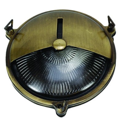 BRASS WALL LIGHT ROUND ACID Φ21cm Ε27 IP64