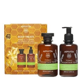 Apivita Body Treats Tonic Mountain Αφρόλουτρο με Α