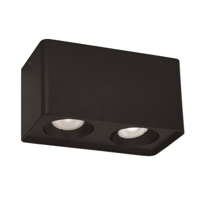 Ceiling Light 2/L Black Arion 2 X Max50W Gu10