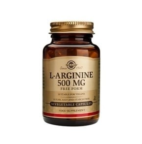 Solgar L-Arginine 500mg  Αμινοξύ για Κυκλοφοριακό 