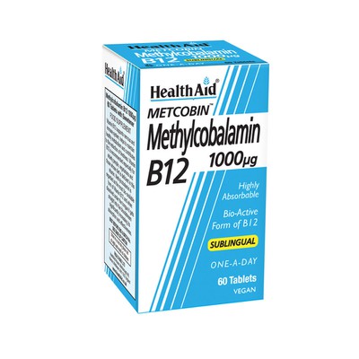 Health Aid - Methylcobalamin Metcobin B12 1000mg - 60tabs