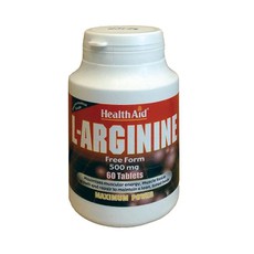 Health Aid L-Arginine Συμπλήρωμα Διατροφής 500mg 6