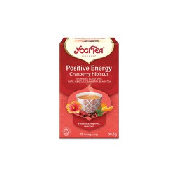 YogiTea Positive Energy Cranberry Hibiscus Decoction For Energy Stimulation & Mental Clarity 17x1.8gr