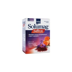 Intermed Solumag Saffron & Curcumin Granules For Oral Suspension Συμπλήρωμα Διατροφής Για Θετική Διάθεση 20 φακελίσκοι