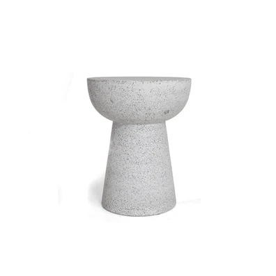 Σκαμπό Noria Terazzo Grey Black (41x41x54) Soulwor