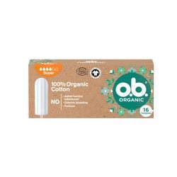 O.b Organic Super Ταμπόν Για Μεγάλη Ροή 16 τεμάχια