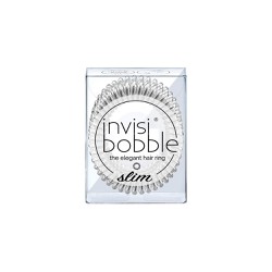 Invisibobble Slim Crystal Clear Hair Βand 3 pieces