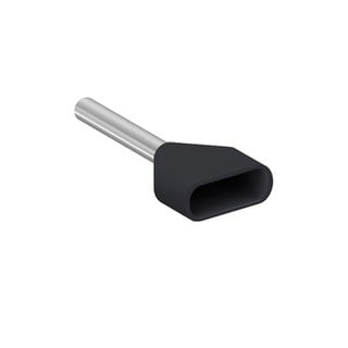 Terminal Double Insulation 2x1.5mm² Short Tip Blac