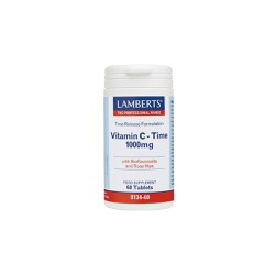 Lamberts Vitamin C 1000mg Time Release Συμπλήρωμα Διατροφής Για Τόνωση Του Οργανισμού & Ενίσχυση Του Ανοσοποιητικού Συστήματος 60 ταμπλέτες