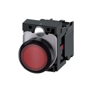 Button Red Bright 24VAC/DC 3SU1102-0AB20-1CA0