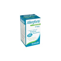 Health Aid Allergforte Συμπλήρωμα Διατροφής Φυσικό Αντισταμινικό Για Τις Εποχιακές Αλλεργίες 60 ταμπλέτες