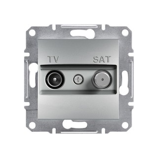 Asfora TV/SAT Intermidiate Socket Aluminium EPH340