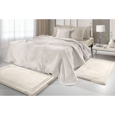 Σετ 3τμχ Χαλί Softy Ivory guy Laroche  100% Pol. W