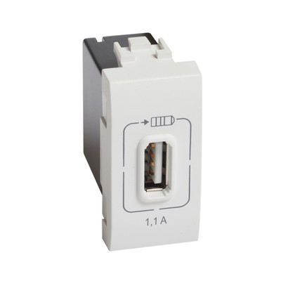 Ll Socket Usb Charger White 1 Module