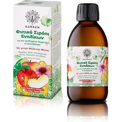 Garden Φυτικό Σιρόπι Ενηλίκων Μέντα & Μήλο 100ml