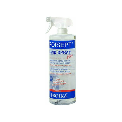 FROΪKA Froisept Plus Καθαριστικό Spray Χεριών & Επιφανειών Με Ήπια Αντισηπτική Δράση 70% 1000ml