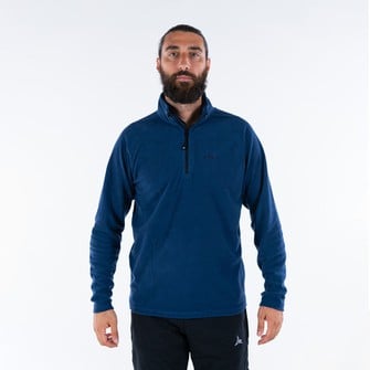 Πουλόβερ Fleece Api Half Zip, Μπλε