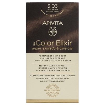 Apivita My Color Elixir 5.03 Hair Dye Brown Light 