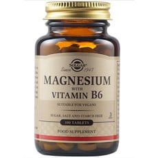 Solgar Magnesium With Vitamin B6 Συμπλήρωμα Διατρο