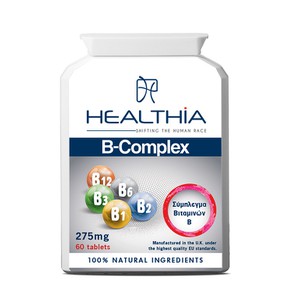 Healthia B Complex Συμπλήρωμα Διατροφής με Σύμπλεγ