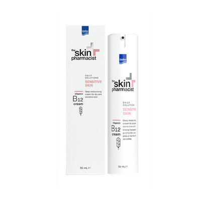 THE SKIN PHARMACIST Sensitive Skin Vitamin B12 Cream Κρέμα Προσώπου Για Πολύ Βαθιά Ενυδάτωση Για Το Ξηρό & Ευαίσθητο Δέρμα 50ml