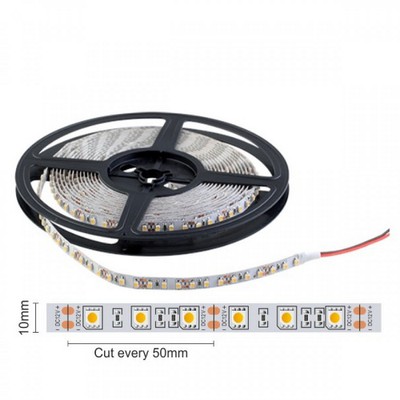 Indoor Led Strip 14.4W IP20 12V 3000K 1m (per 5m)