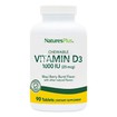 Natures Plus Chewable Vitamin D3 1000IU, 90 chew. tabs