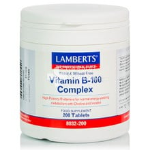 Lamberts Vitamin B-100 Complex, 200 tabs (8032-200)
